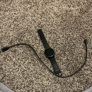 Black Garmin watch
